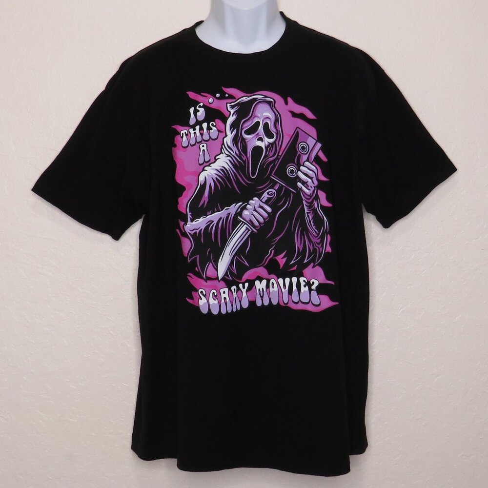 Ghost Face* Men's Short Sleeve Crew Neck Straight Hem Pull0ver Tee-Shirt~ XL/XLT